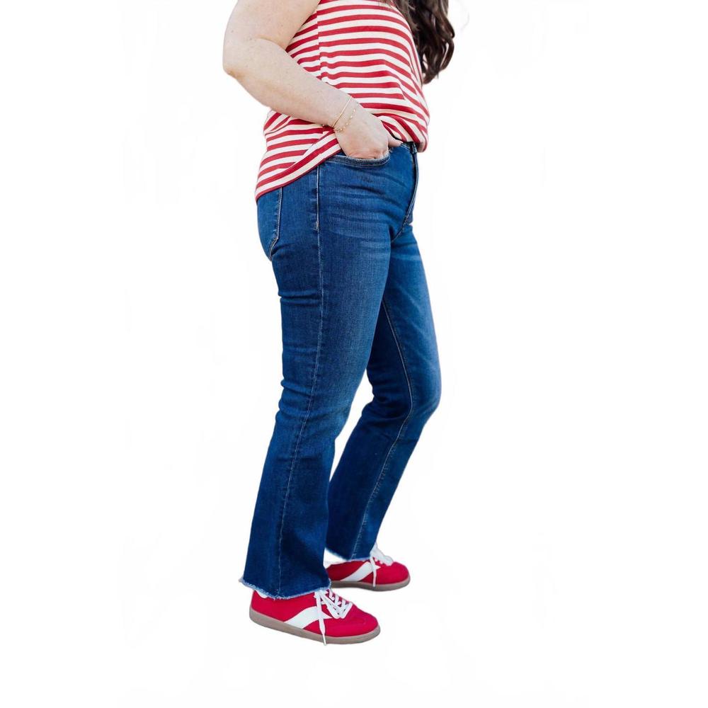 NEW LOVERVET seabrook beach high rise jeans in dark wash - Picture 7 of 10